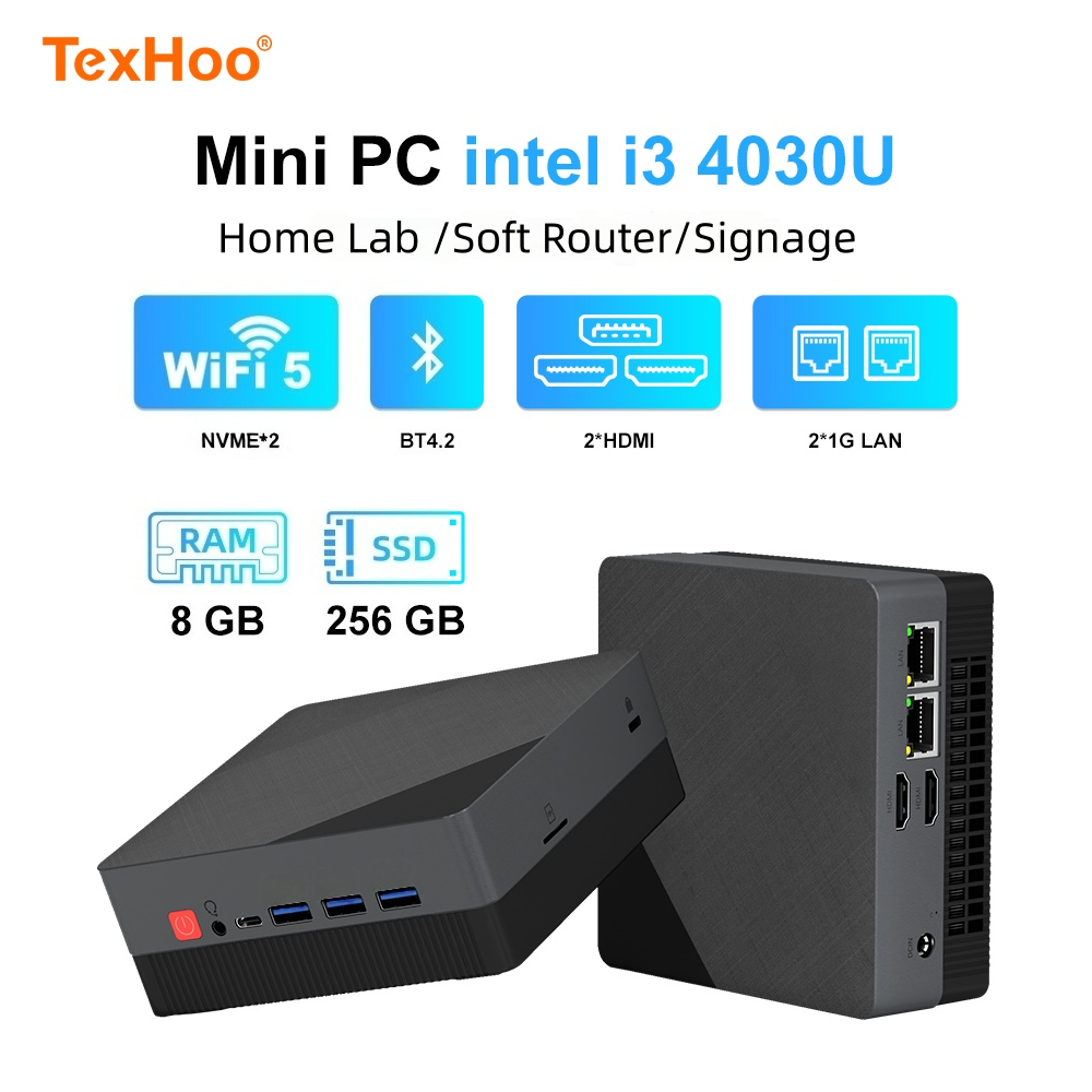 Memory Card Ssd - Texhoo MINI PC, Intel Core i3