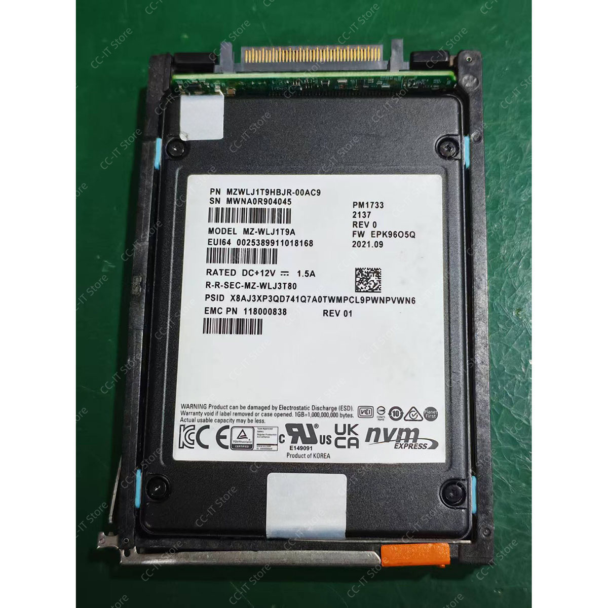 Nvme Ssd - 1.92TB NVMe SSD 005053072 005053073 005053077